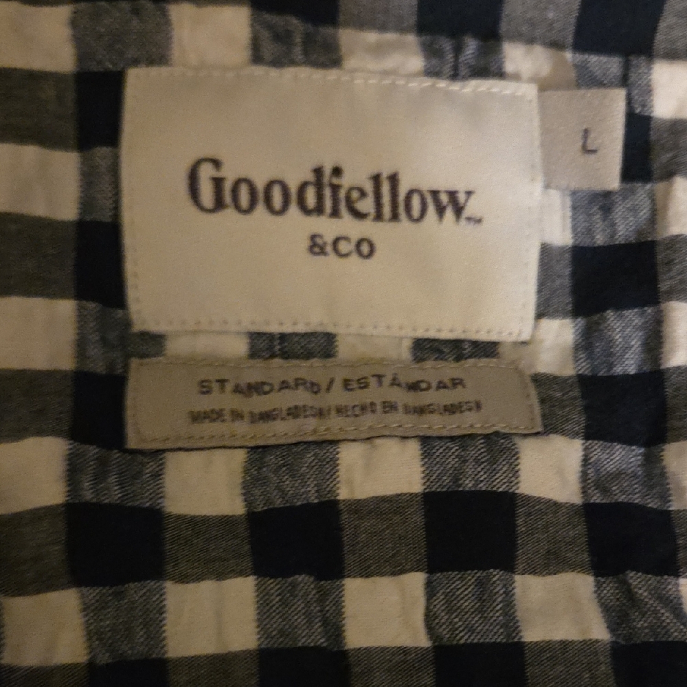 Goodfellow & Co Monochrome Plaid Shirt